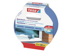 Afplaktape tesa®  Professional outdoor 25mx38mm blauw
