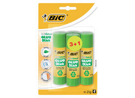 Lijmstift Bic Ecolutions 21gr blister à 3+1 gratis