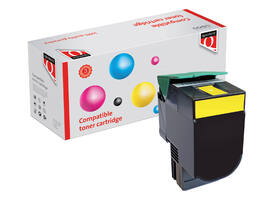Tonercartridge Quantore alternatief tbv Lexmark C540H1YG geel
