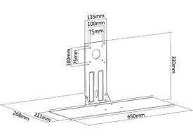 Toetsenbordhouder Neomounts V200 zwart