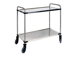 Serveerwagen met 2 plateaus 870x570x950mm