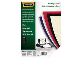 Voorblad Fellowes A4 lederlook royal blauw 25 stuks
