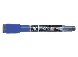 Whiteboardmarker Pilot met wisser rond extra fijn blauw
