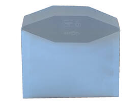Envelop Hermes bank C6 114x162mm gegomd wit doos à 500 stuks