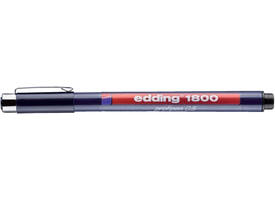 Fineliner edding 1800 0.25mm - 0.35mm - 0.5mm zwart set à 3 stuks