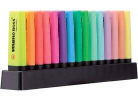 Markeerstift STABILO BOSS Original 70/15 assorti deskset à 15 stuks