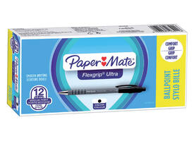 Balpen Paper Mate Flexgrip Ultra medium zwart