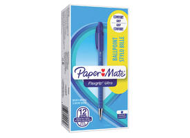 Balpen Paper Mate Flexgrip Ultra stick medium blauw