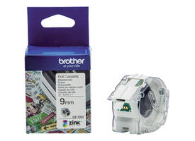 Etiket Brother CZ-1001 multifunctioneel 9mm 1 rol á 5m wit