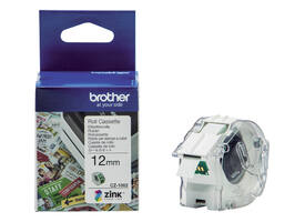 Etiket Brother CZ-1002 multifunctioneel 12mm 1 rol á 5m wit