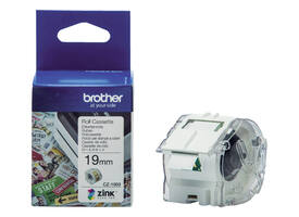 Etiket Brother CZ-1003 multifunctioneel 19mm 1 rol á 5m wit