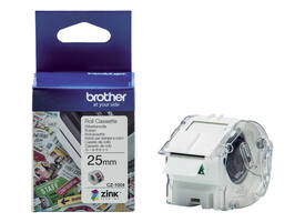 Etiket Brother CZ-1004 multifunctioneel 25mm 1 rol á 5m wit