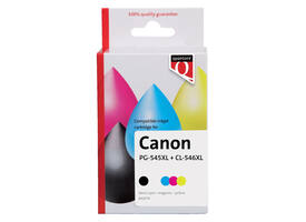 Inktcartridge Quantore alternatief tbv Canon PG-545XL CL-546XL zwart + 3 kleuren