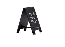 Krijtbord securit mini tafel set 5 stuks zwart