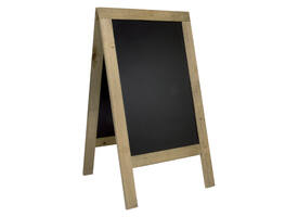 Stoepbord Securit 720x1310x40mm steigerhout