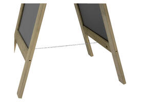 Stoepbord Securit 720x1310x40mm steigerhout