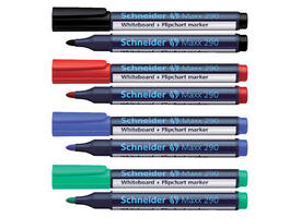 Whiteboardmarker Schneider Maxx 290 rond 2-3mm zwart