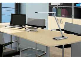 Bureaulamp Unilux Terra led aluminium grijs