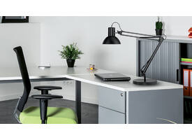 Bureaulamp Unilux Success 66 led tafelklem zwart