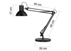 Bureaulamp Unilux Success 66 led tafelklem zwart