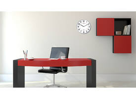 Wandklok Unilux Aria Ø 28.5cm zilvergrijs/wit