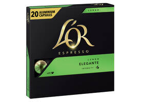 Koffiecups L'Or espresso Lungo Elegante 20 stuks
