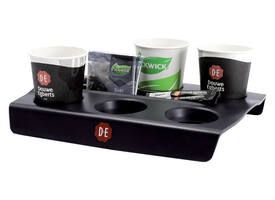 Bekerplateau Douwe Egberts voor 6 bekers zwart