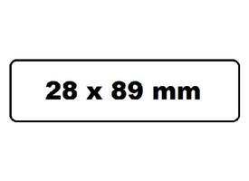 Labeletiket Quantore 99010 28x89mm adres wit 2 rollen