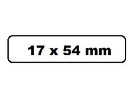 Labeletiket Quantore DK-11204 17x54mm wit 400 stuks