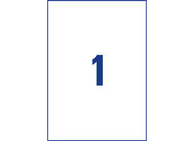 Etiket Avery 3478 210x297mm A4 wit 100 stuks