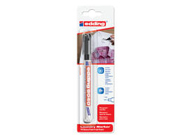 Wasgoedmarker edding 8040 rond 1mm zwart in blister