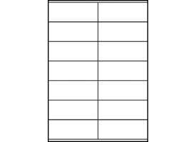 Etiket Avery 3477 105x41mm wit 1400 stuks