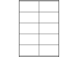 Etiket Avery 3425 105x57mm wit 1000 stuks