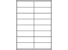 Etiket Avery 3423 105x35mm wit 1600 stuks