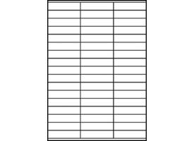 Etiket Avery 3420 70x16.9mm wit 5100 stuks
