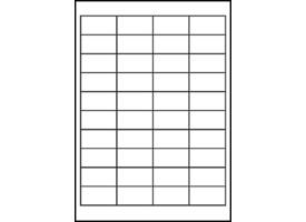 Etiket Avery 3657-200 48.5x25.4mm wit 8000 stuks