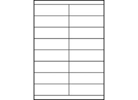 Etiket Avery 3665 105x33.8mm wit 1600 stuks