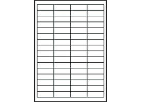Etiket Avery 3667-200 48.5x16.9mm wit 12800 stuks