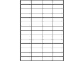 Etiket Avery 3668 52.5x21.2mm wit 5600 stuks