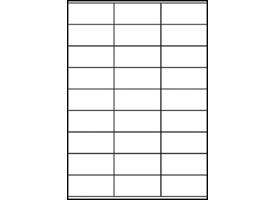 Etiket Avery 3479 70x32mm wit 2700 stuks