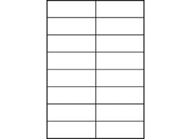 Etiket Avery 3484-200 105x37mm wit 3200 stuks
