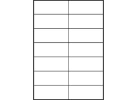 Etiket Avery 3653-200 105x42.3mm wit 2800 stuks