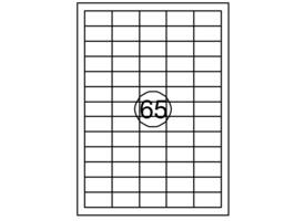 Etiket Quantore 38.1mmx21.2mm 6500 stuks