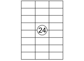 Etiket Quantore 70x37mm 2400stuks