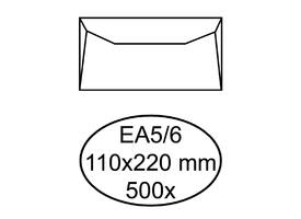 Envelop Quantore bank EA5/6 110x220mm wit 500 stuks