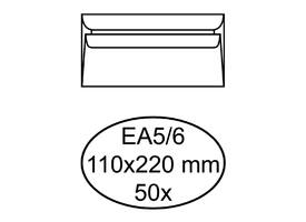 Envelop Quantore bank EA5/6 110x220mm zelfklevend wit 50 stuks