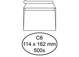 Envelop Quantore bank C6 114x162mm zelfklevend wit 500 stuks