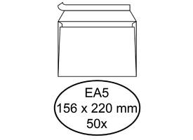 Envelop Hermes bank EA5 156x220mm zelfklevend wit pak à 50 stuks
