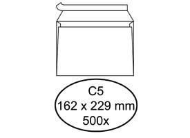 Envelop Quantore bank C5 162x229mm zelfklevend wit 500 stuks