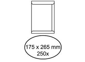 Envelop akte IEZZY 175x265mm zelfklevend 100gr wit 250 stuks